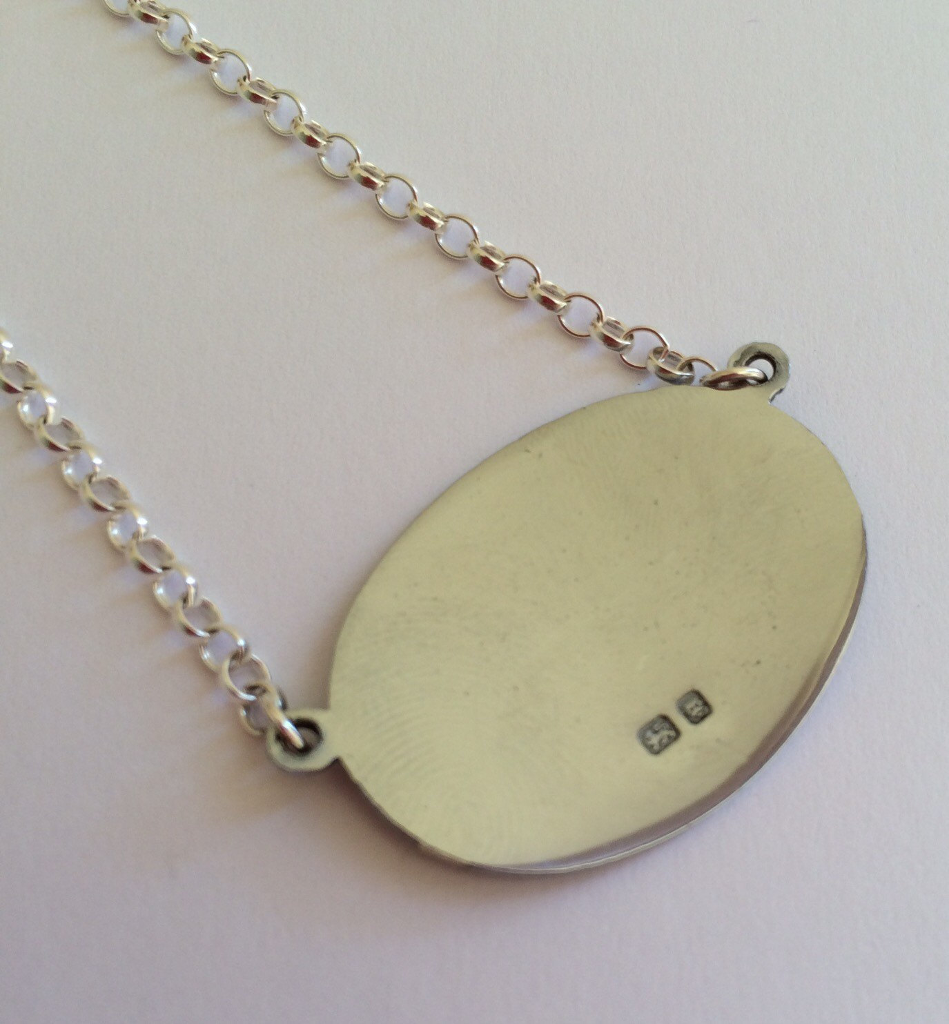 Sterling Silver Windsor Castle Souvenir Necklace - London 1945 - Image 7