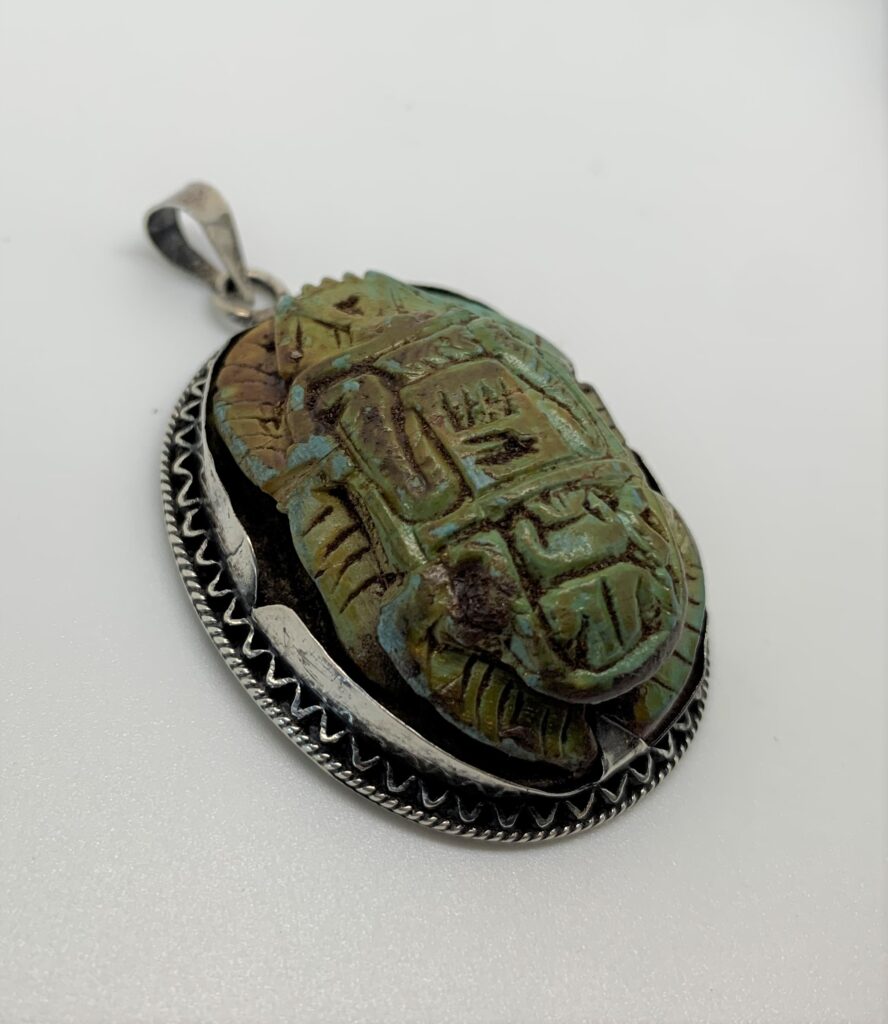 Large Art Deco Scarab Pendant