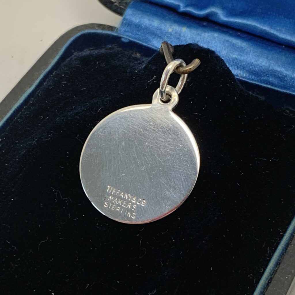 Tiffany Sterling Silver Disc Charm Vintage