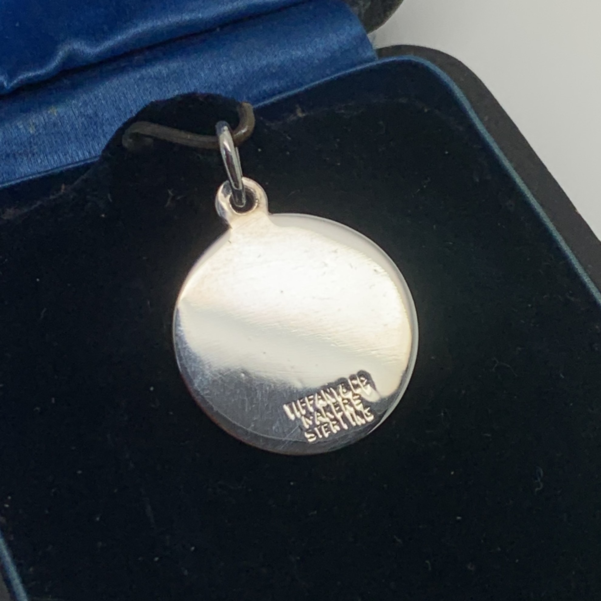 Tiffany Sterling Silver Disc Charm Vintage