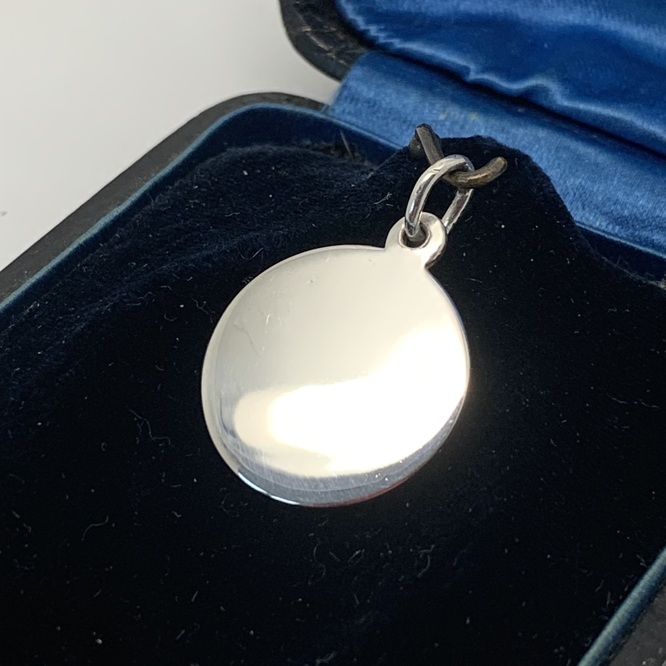 Tiffany Sterling Silver Disc Charm Vintage