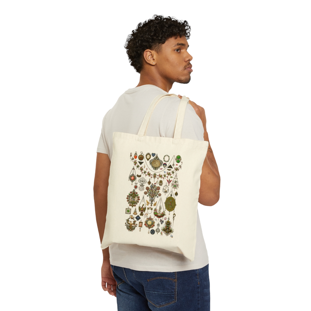 Antique Renaissance Jewellery Tote Bag - Eco Cotton