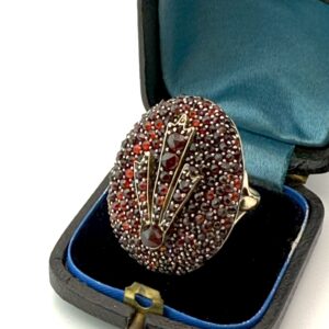 Victorian Garnet Gold Comet Ring
